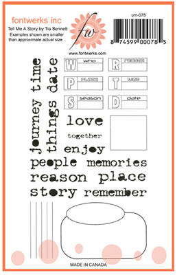 Fontwerks - Unmounted Tell Me a Story by Tia Bennett     (sold individually)
