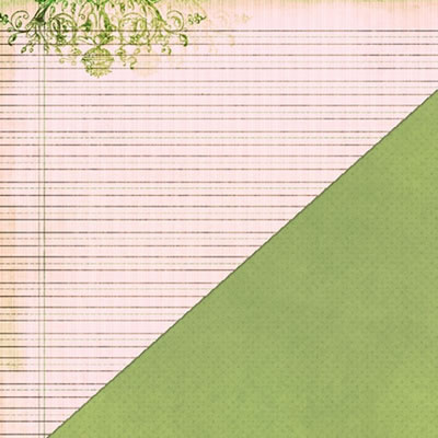 Fontwerks - Pink Ledger 12x12 double-sided paper  (pack of 10)