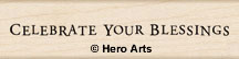 Hero Arts - Celebrate Blessings  (sold individually)