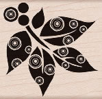 Hero Arts - Patterned Medallion Leaf  (sold individually)