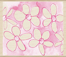 Hero Arts - Watercolour Daisy Background  (sold individually)