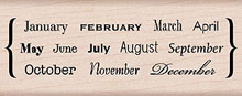 Hero Arts - Circle the Month  (sold individually)