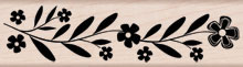 Hero Arts - Long Leaf Flower Border  (sold individually)