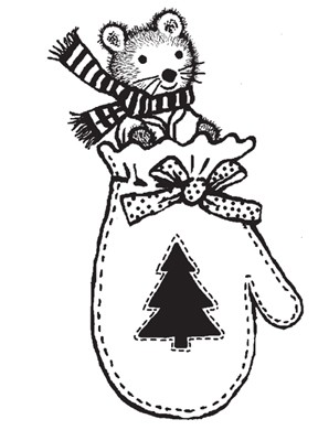 Hero Arts - Mitten Mouse  (sold individually)