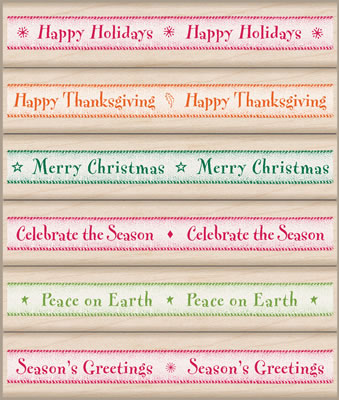 Hero Arts - Holiday Ribbons  (sold individually)