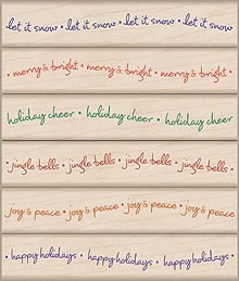 Hero Arts - Wavy Winter Wishes  (sold individually)