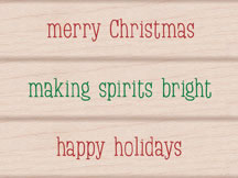 Hero Arts - Sunny Holiday Messages  (sold individually)