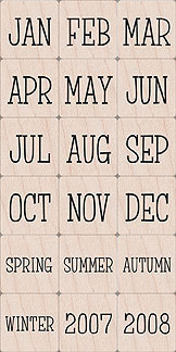 Hero Arts - Ink N Stamp Seasons Calendar  (sold individually)