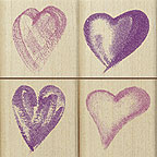 Hero Arts - Quatros Artistic Hearts  (sold individually)