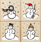 Hero Arts - Quatros Little Snow People  (sold individually)