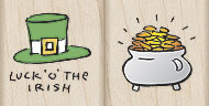 Hero Arts - St. Patrick's Day TwoStamps  (sold individually)