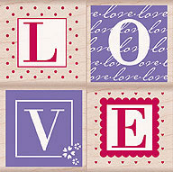 Hero Arts - Love Letters  (sold individually)