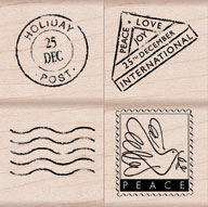 Hero Arts - Designer Christmas Postage  (sold individually)