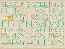 Hero Arts - Holiday Messages Background  (sold individually)