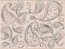 Hero Arts - DesignBlock: Paisley Swirl  (sold individually)