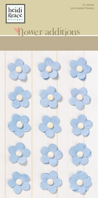 Heidi Grace - The Woodland - Flower Embellishments Small  (sold in 3's)