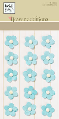 Heidi Grace - The Meadow - Flower Embellishments Small  (sold in 3's)