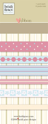 Heidi Grace - The Garden - Ribbon Card  (sold in 3's)