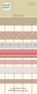 Heidi Grace - The Wildflowers - Ribbon Card  (sold in 3's)