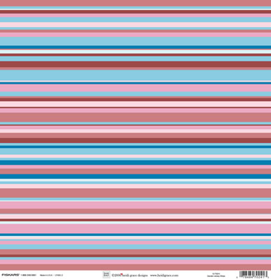 Heidi Grace - The Garden - Jersey Stripe 12x12 paper  (pack of 10)