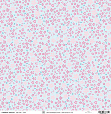 Heidi Grace - The Garden - Mini Flowers 12x12 paper  (pack of 10)