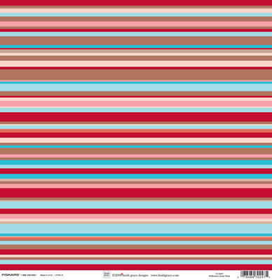 Heidi Grace - The Wildflowers - Jersey Stripe 12x12 paper  (pack of 10)