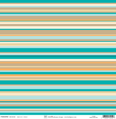 Heidi Grace - The Meadow - Jersey Stripe 12x12 paper  (pack of 10)