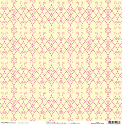 Heidi Grace - The Bouquet - Large Trim with flocking 12x12 shimmer & glitter paper  (pack of 5)