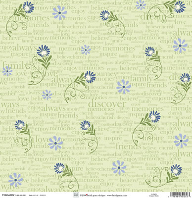 Heidi Grace - The Vineyard - Vineyard Words 12x12 paper  (pack of 10)