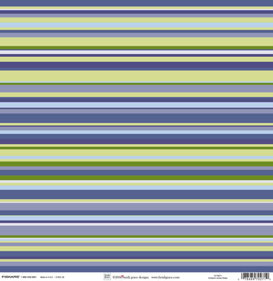 Heidi Grace - The Vineyard - Jersey Stripe 12x12 paper  (pack of 10)