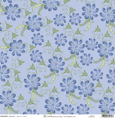 Heidi Grace - The Vineyard - Flowers 12x12 paper  (pack of 10)