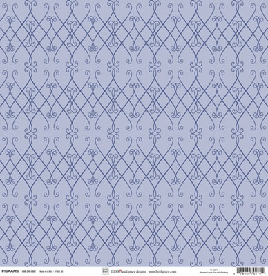 Heidi Grace - The Vineyard - Large Trim with flocking 12x12 shimmer & glitter paper  (pack of 5)