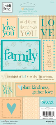 Heidi Grace - The Meadow - Sticker Phrases  (sold in 3's)