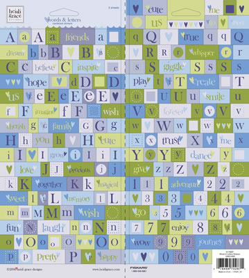 Heidi Grace - The Vineyard - Sticker Words  (sold in 3's)