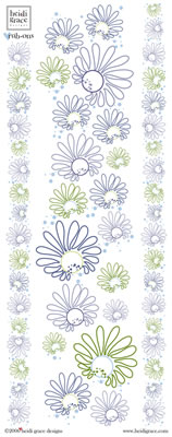Heidi Grace - Vineyard - Flower Rub-ons  (sold in 3's)