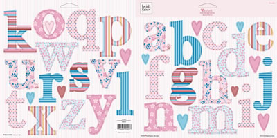 Heidi Grace - The Garden - Floral Garden Monogram Punchouts  (sold in 3's)