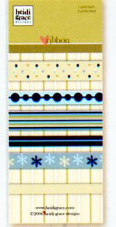 Heidi Grace - Snowflake Park - Ribbon Card  (sold in 3's)