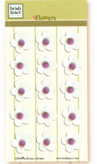 Heidi Grace - Love Blossoms - White Flowers  (sold in 3's)