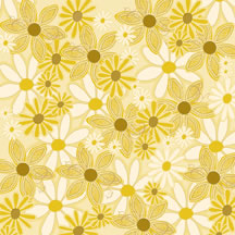 Heidi Grace - Daisy - Mono Floral 12x12 d/sided paper  (pack of 10)