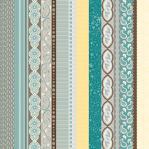Heidi Grace - Winnefred - Decor Stripe 12x12 d/sided paper  (pack of 10)