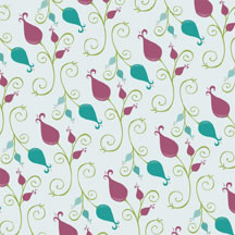 Heidi Grace - Urban - Floral with Flocking 12x12 paper  (pack of 5)