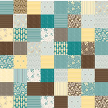 Heidi Grace - Winnefred - Patch with Flocking 12x12 paper  (pack of 5)