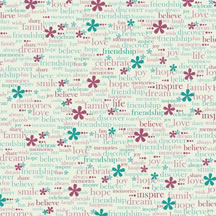 Heidi Grace - Urban - Words embossed 12x12 paper  (pack of 5)