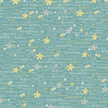 Heidi Grace - Winnefred - Words embossed 12x12 paper  (pack of 5)