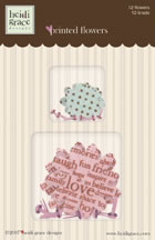 Heidi Grace - Urban - Printed Flowers 12/pk  (sold in 3's)