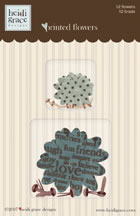 Heidi Grace - Winnefred - Printed Flowers 12/pk  (sold in 3's)