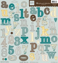 Heidi Grace - Winnefred - Chipboard Alphabet  (sold in 3's)