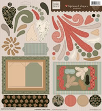 Heidi Grace - Maple - Chipboard Shapes  (sold in 3's)
