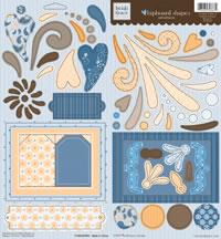Heidi Grace - Marina - Chipboard Shapes  (sold in 3's)