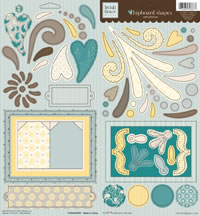 Heidi Grace - Winnefred - Chipboard Shapes  (sold in 3's)